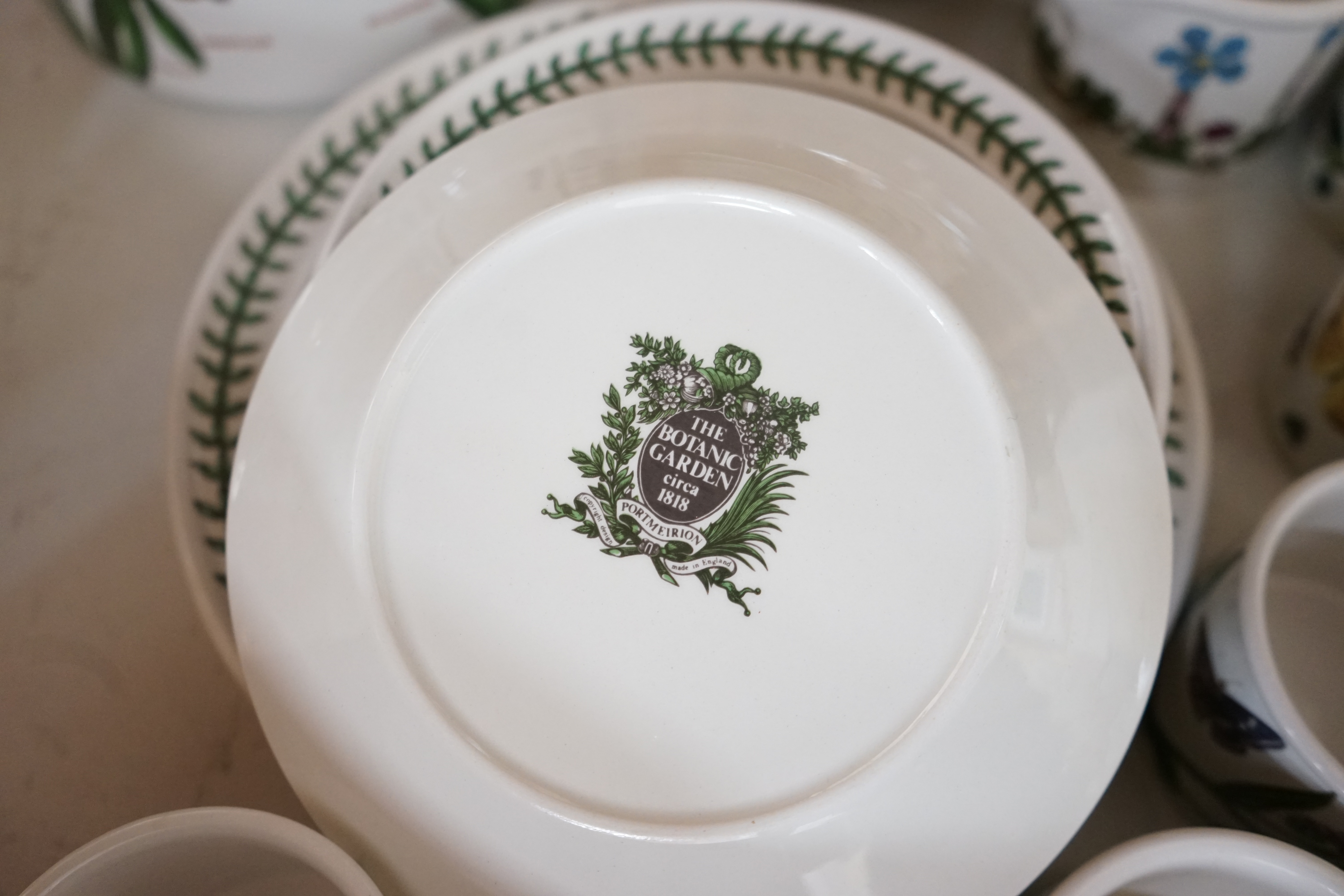 A group of Portmeirion tableware